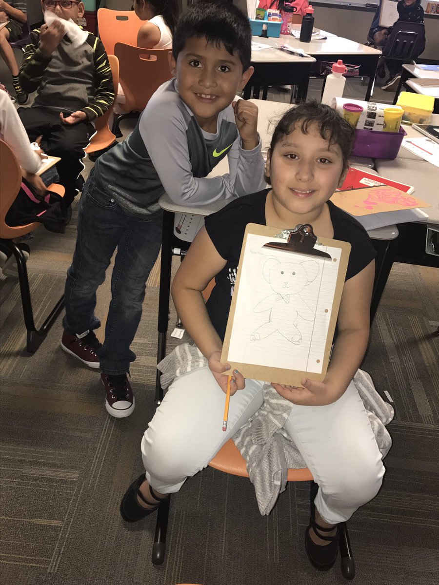 Elizabethhoff93's tweet photo. My kids had a great time with an Avid activity called partner drawing yesterday! They have been working in GAT to show feelings and how to get along. What a great way to help and encourage someone to draw without being able to see it! #ThisisAvid @PVEPioneers https://t.co/S7uQn2liuv