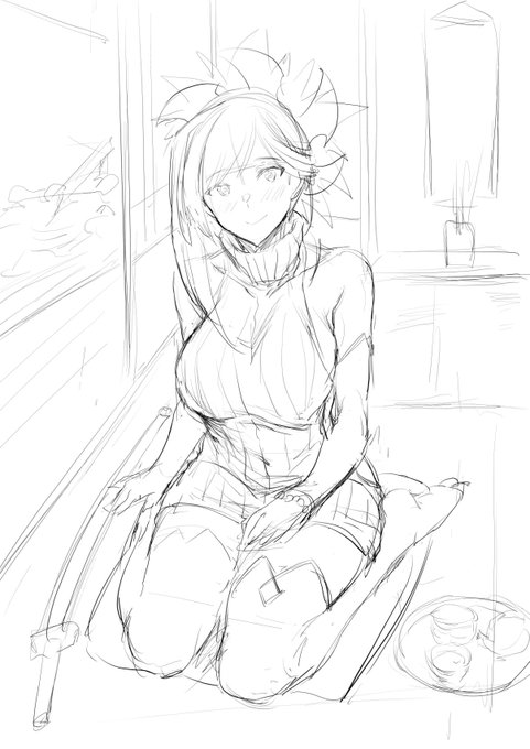 15分休憩で落書き
やっぱり武蔵ちゃん好き♥ 