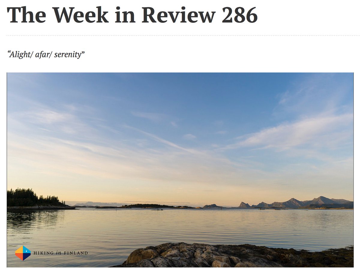 #TWIR 286 is online - the weekend can start! Sit back, relax and read inspiring trip reports, real-world gear reviews and the latest #outdoor news: hikinginfinland.com/2018/08/twir-2… #hiking #climbing #backpacking #travel 

RTs appreciated ❤️