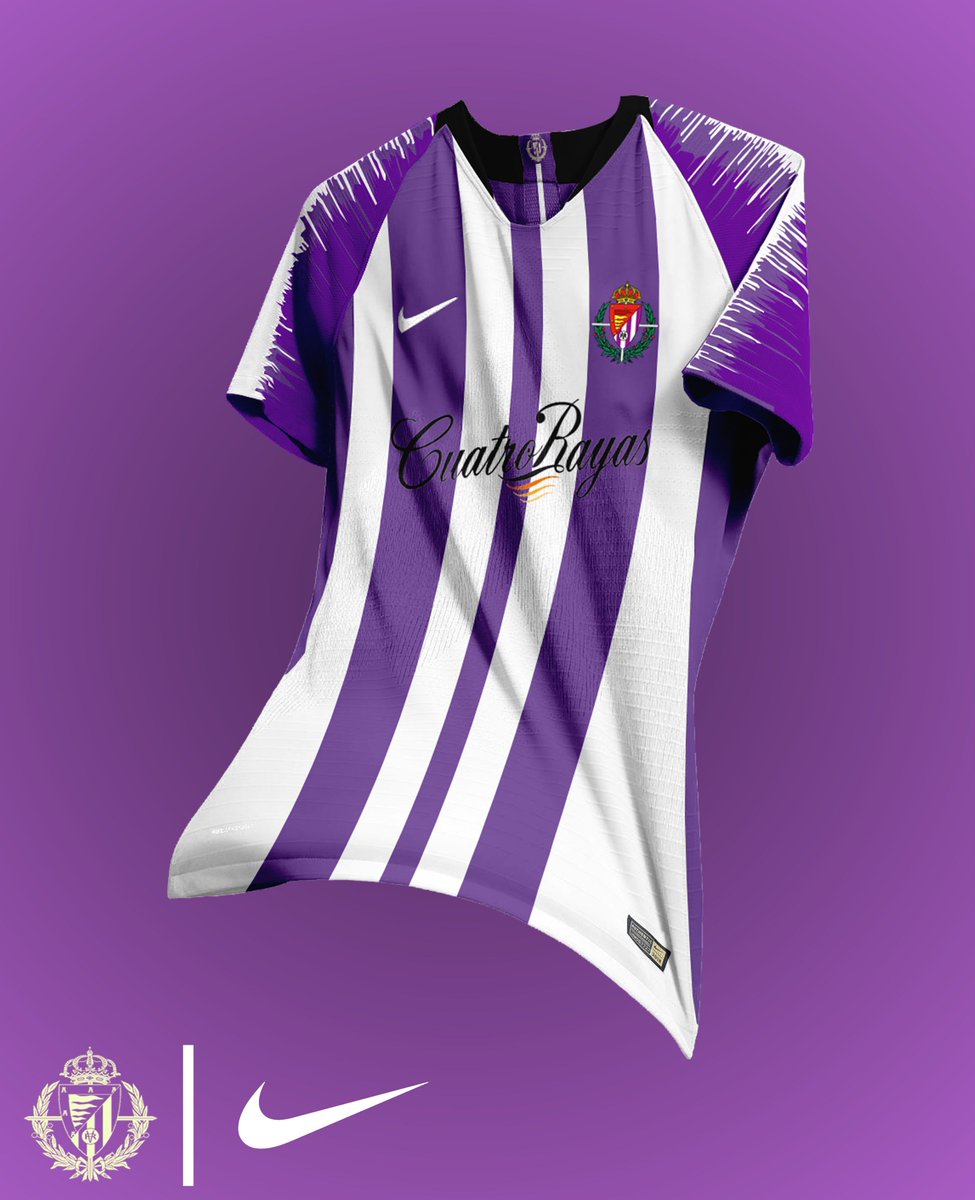 Football Kits su "Ante la posible compra del Real Valladolid por Ronaldo, y el posible la marca en las camisetas, aquí dejo mi propuesta para las camisetas del