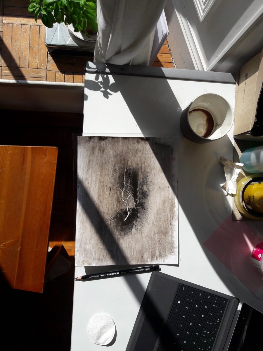 xtinawebber's tweet photo. Sunny desk, re-visiting some old process work and unseen test prints from Another Colouring Book. #shootfilm #printfilm #static https://t.co/G9jN7fwXZI