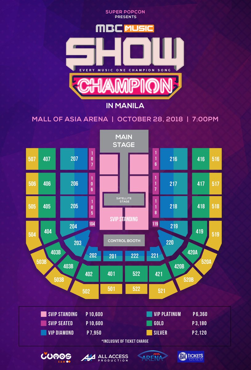 Moa Arena Seating Chart