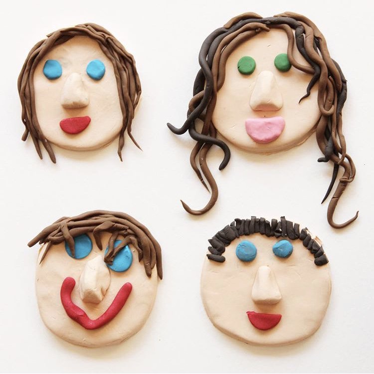 Family portraits are a great way to document how your kids see themselves and their place in the family.  Gathered up in an Artkive Book you get a moving picture of your family history.  artkivebox.com
📷: <a href="/TheBlueBarn/">Blue Barn</a>