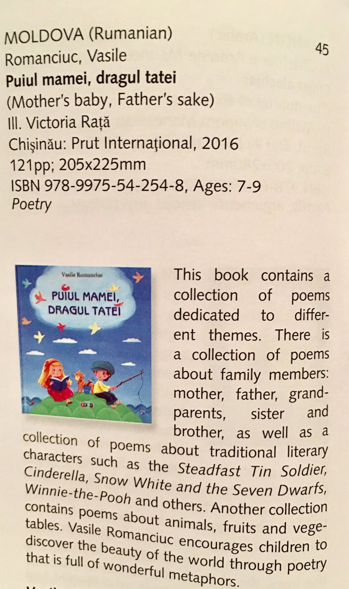 SylviaVardell's tweet photo. Plus these poetry books (covers from Moldova and Spain) #ibby2018 #PoetryFriday https://t.co/JtwWF84VED
