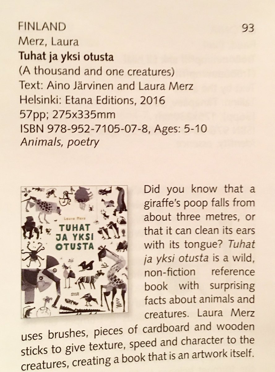 SylviaVardell's tweet photo. These Honour books of poetry from Finland and Slovakia were recognized for illustration #ibby2018 #PoetryFriday https://t.co/zmxy4CkKiq