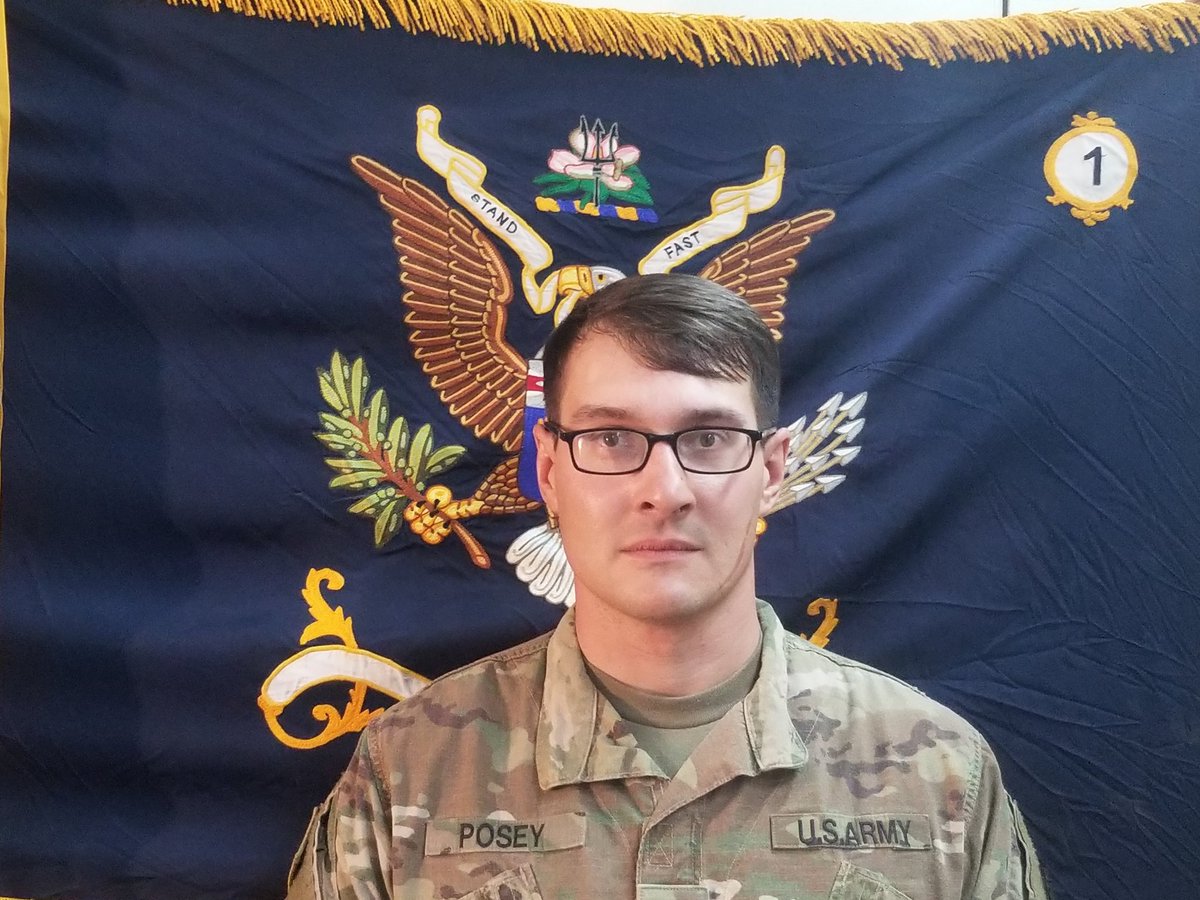 RiflesMs's tweet photo. Congrats to Storm Soldiers Spc. Tucker Curry, of Woodville, MS our Soldier of the Month and Sgt. Jonathan Posey of Brandon, MS our NCO of the Month. Both are medics assigned to HHC 1-155 . https://t.co/ikZCNRe94t