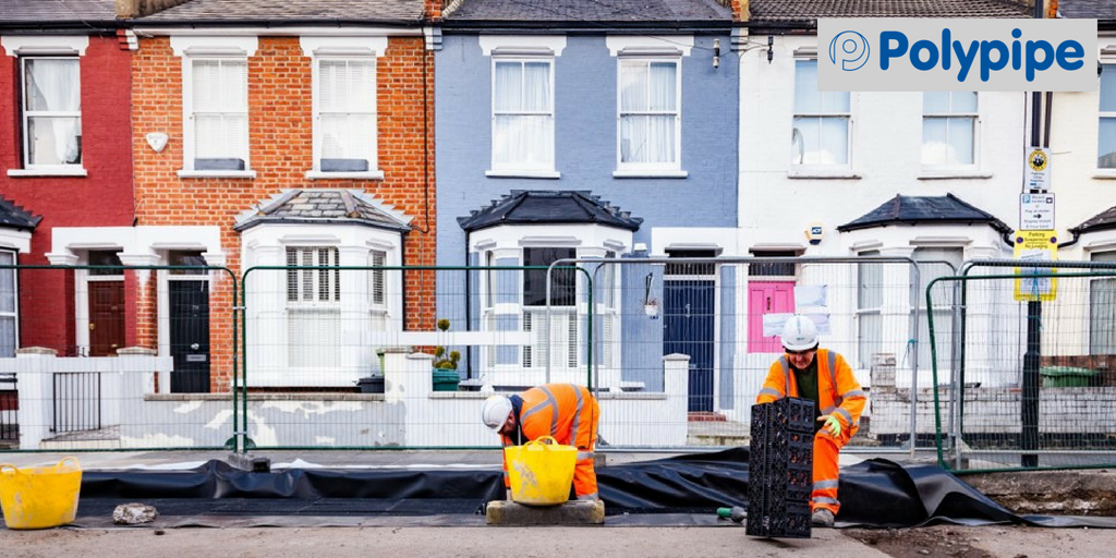 talklandscape's tweet photo. Meet our #VLConf2018 sponsors: #Residents of Mendora Road, #London benefit from @PolypipeWMS's #stormwater #storage. The Permavoid #geocellular system has been installed as a retrofit #SuDS solution to alleviate #floodrisk: https://t.co/qomlL4qcVY #WorldWaterWeek https://t.co/tOWbSdlPF1