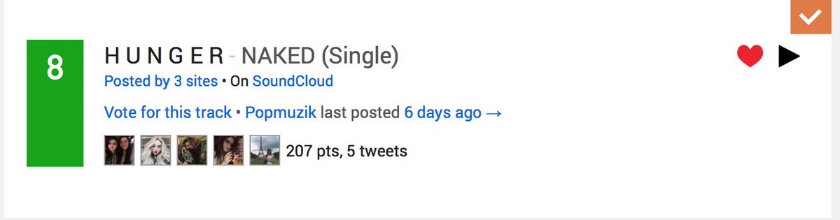 hungertheband's tweet photo. /// WE'RE CURRENTLY NO. 8 ON THE @hypem TWITTER CHART <3 THANKS SO MUCH FOR YOUR SUPPORT GUYS - LOVE! https://t.co/JcxjLDtwyz
