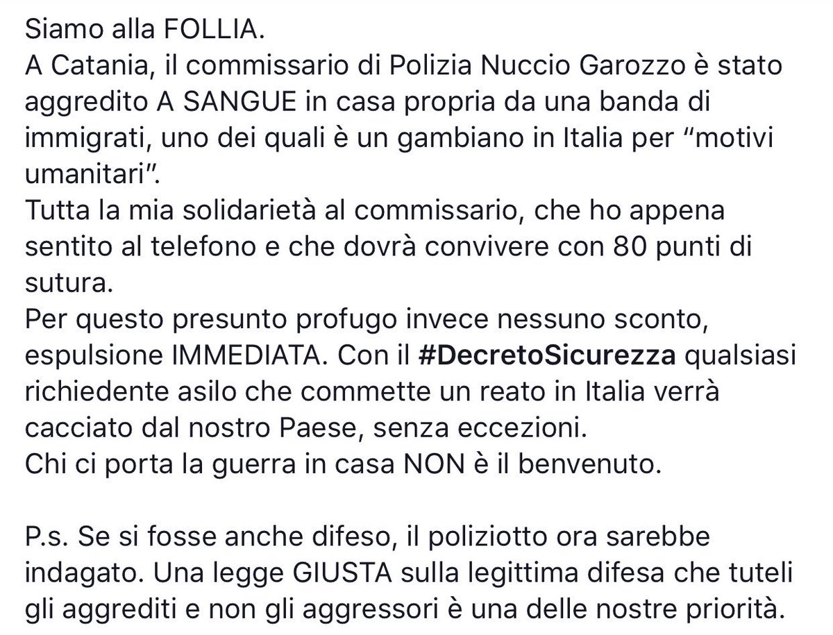 Matteo Salvini tweet media