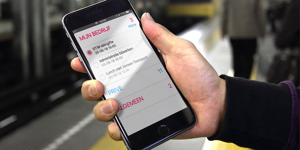 Ben je wel eens te laat met je #btw-aangifte? Zet een reminder in je telefoon en voorkom boetes. Handig: download onze app op bit.ly/BtwAlert.