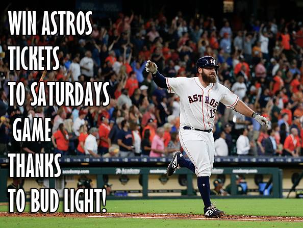 rodryanshow's tweet photo. RT To Win A Pair of @Astros Tix In the @Budweiser Brewhouse at @MinuteMaidParks Saturday vs Angels...Winner Picked at 9:40a thanks to @BudLightHtown https://t.co/CmJBFYlh0B
