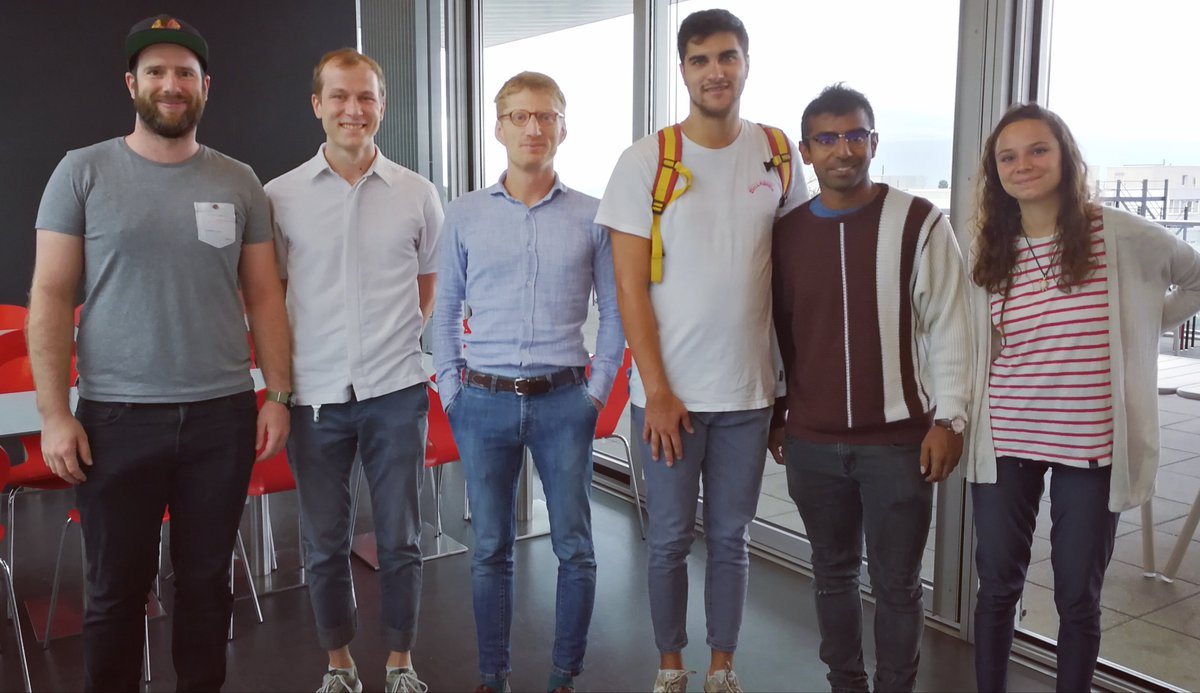 EPFL_iGEM's tweet photo. Thank you so much Luc Henry @heluc for your time and your precious advice. We are very happy to be able to collaborate with the DIY community around us and learn the different points of view about #SyntheticBiology!
#Hackuarium #iGEMepfl2018 #HumanPractices #SynBio @epflSV https://t.co/lUxcJ5XJfR