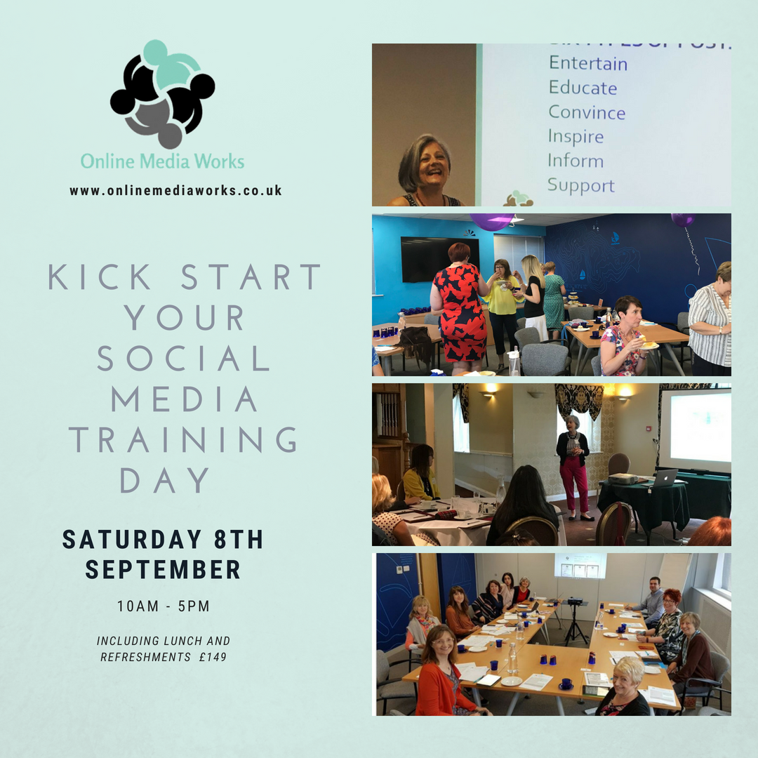 OnlineMediaWrks's tweet photo. If you want to #KickStart your #SocialMedia I have a training day in #Malvern on Saturday 8th Sept DM me for more info! #Wirehour https://t.co/Sz3USfDSeW Please RT! https://t.co/RBcy49ecNn