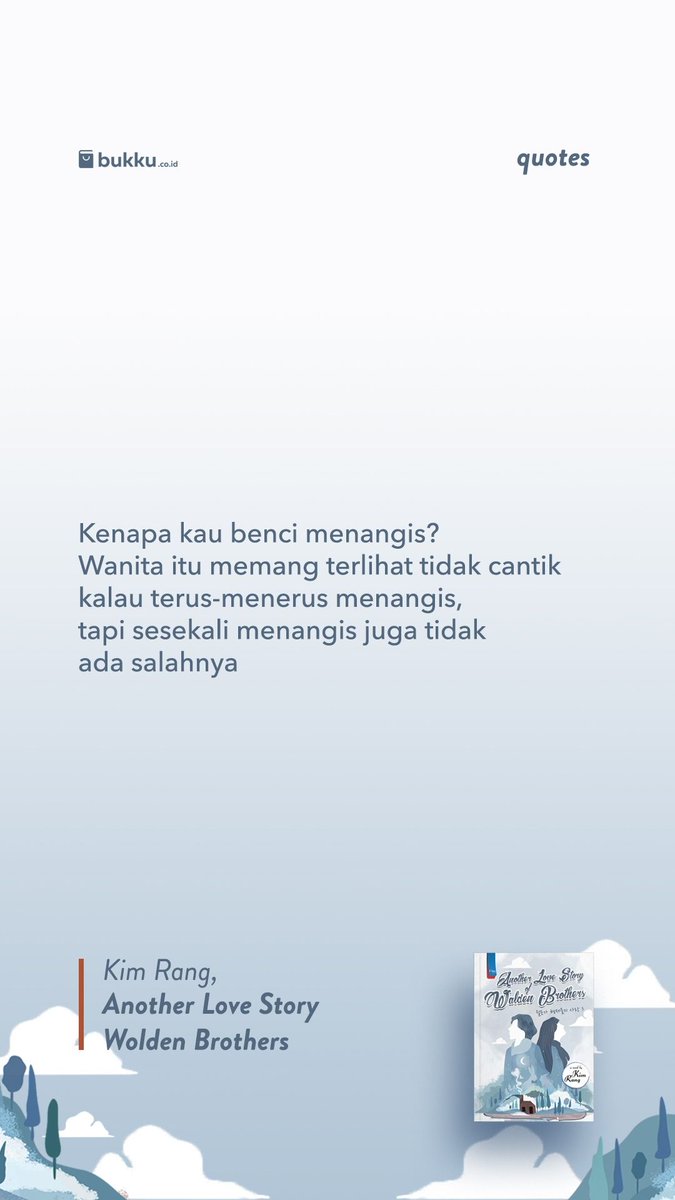 penerbitharu's tweet image. &quot;Kenpa kau benci menangis ? Wanita itu memang terlihat tidak cantik kalau terus-terus menangis, tapi sesekali menangis juga tidak ada salahnya&quot;
.
.
#penerbitHaru
#MyStorySpring
#Quotes 
#Novel