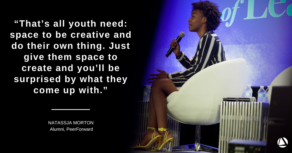 newprofit's tweet photo. At #NPGoL, we asked members of our community, including Natassja Morton of the @PeerForward, to share their perspective on the individual role of social sector leaders—not only as organization leaders, but as future shapers. Hear their calls to action: https://t.co/LUXsP048v8 https://t.co/cxxWPZ3gKp