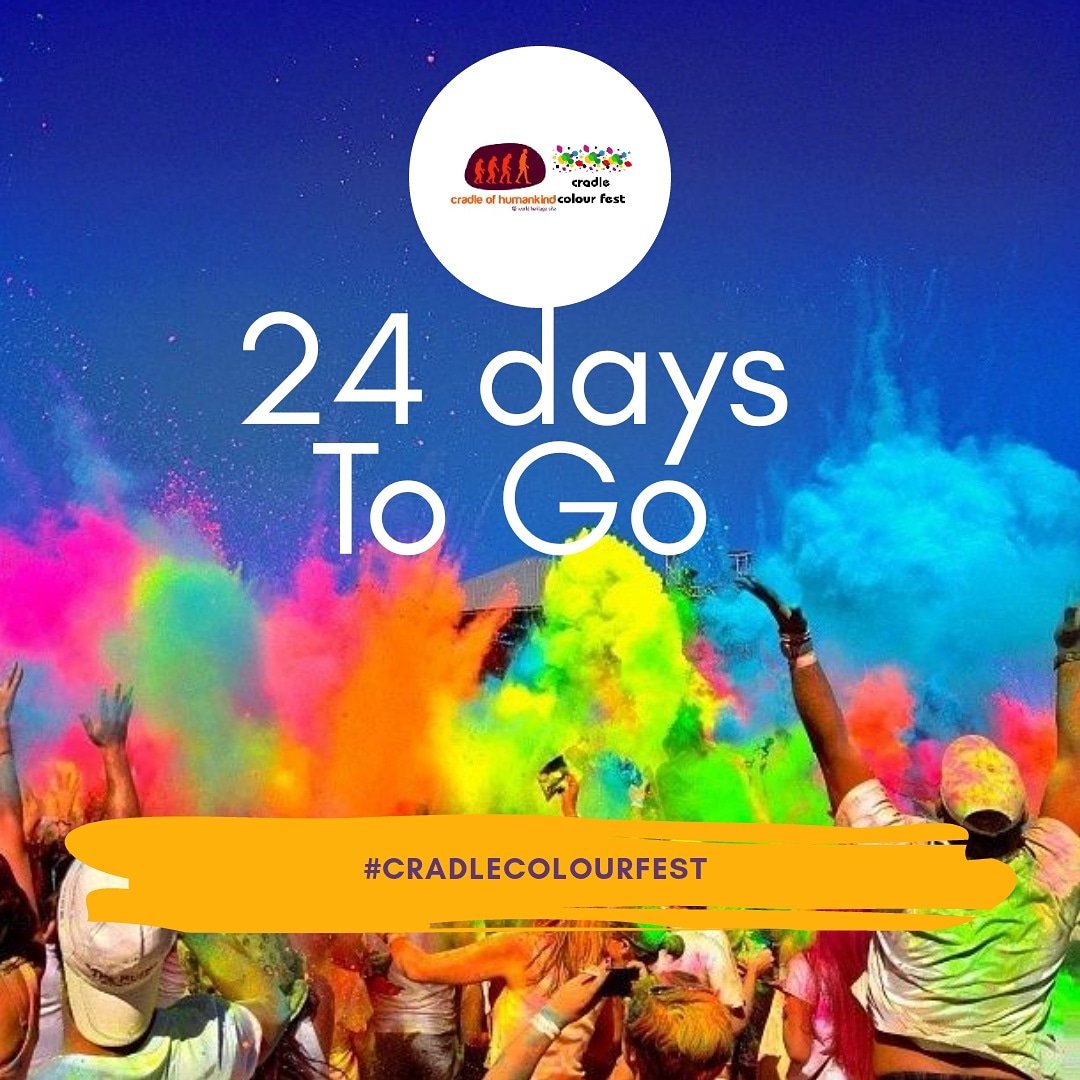 Tell your friends to tell their friends to bring their friends to come celebrate their heritage in colour fun #4millionmemories #welovecradle #africa #400spots #colorfestival #travelchatsa #wedotourism #cradleofhumankind