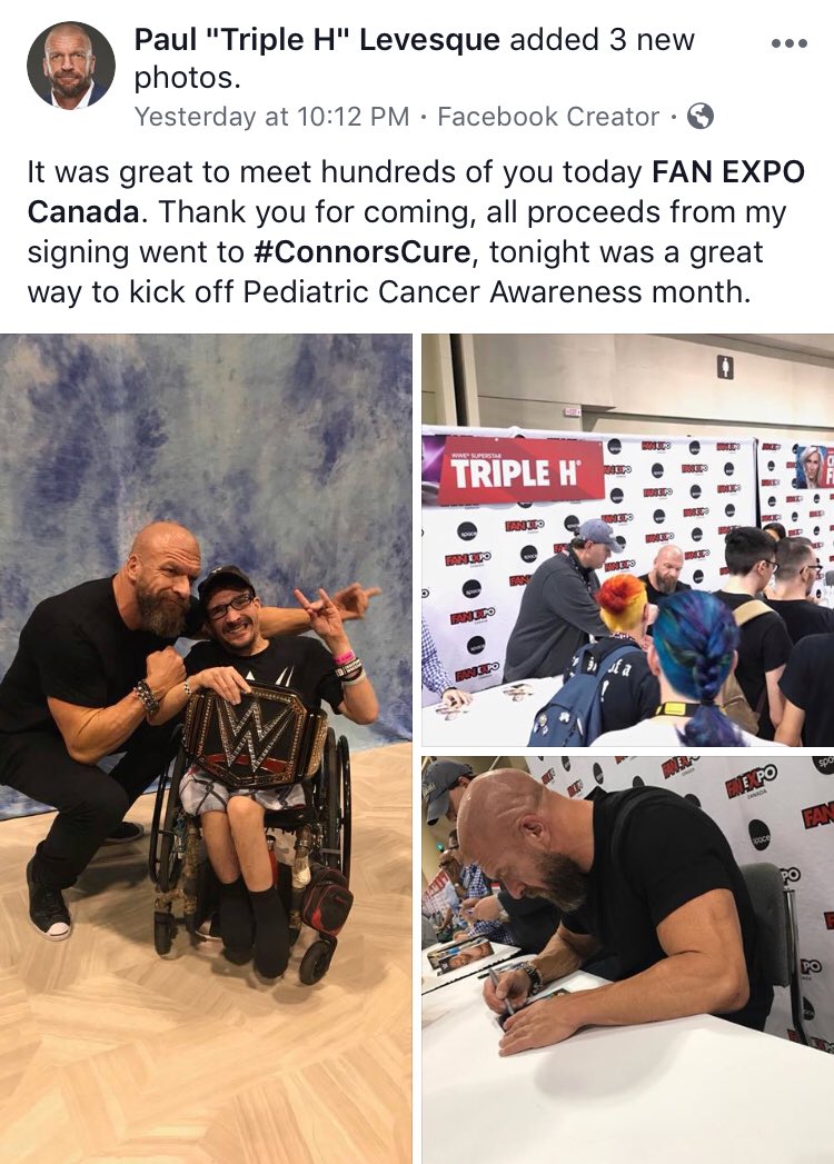 markandmark316's tweet photo. Kudos to @WWE and @TripleH #MarkandMark #Givingback #WWE https://t.co/RoWY4KiHsE