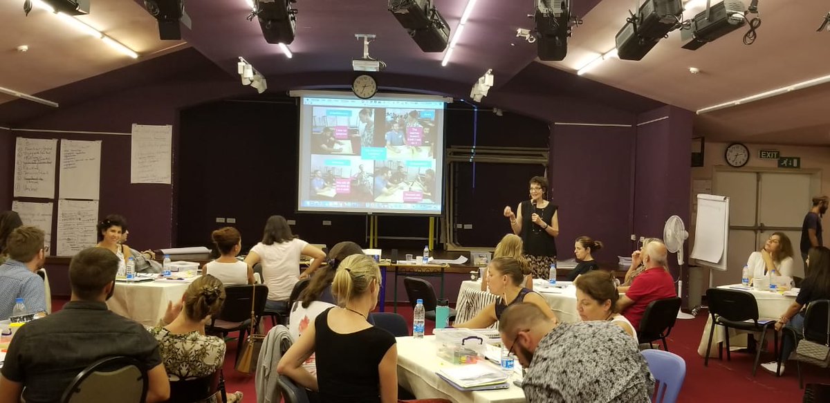 IC_Lebanon's tweet image. #NewFaculty with @MLeibfried and a gallery walk and innovative story presentation. #DanielsonFramework #IC2018