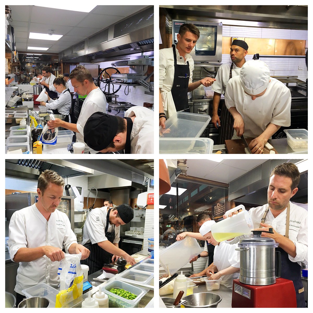 It’s 1.36pm the team is focus on dinner service. <a href="/WhiteRockBeers/">White Rock Brewery</a> <a href="/TasteGuernsey/">Taste Guernsey</a> <a href="/Cimandis/">Cimandis</a> #GFF18 #Food #tasting #foodie #foodandwine
