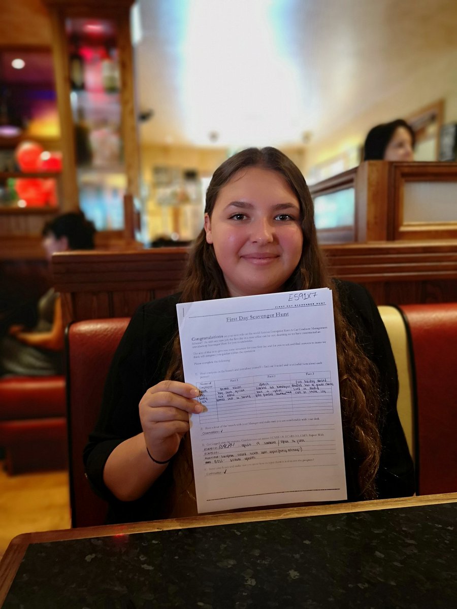 u407erac's tweet photo. Great first day lunch with our newest employee @evesmith_ERAC! Smashed her scavenger hunt and we're expecting big things from her 💪 https://t.co/SV9UfTMUD4