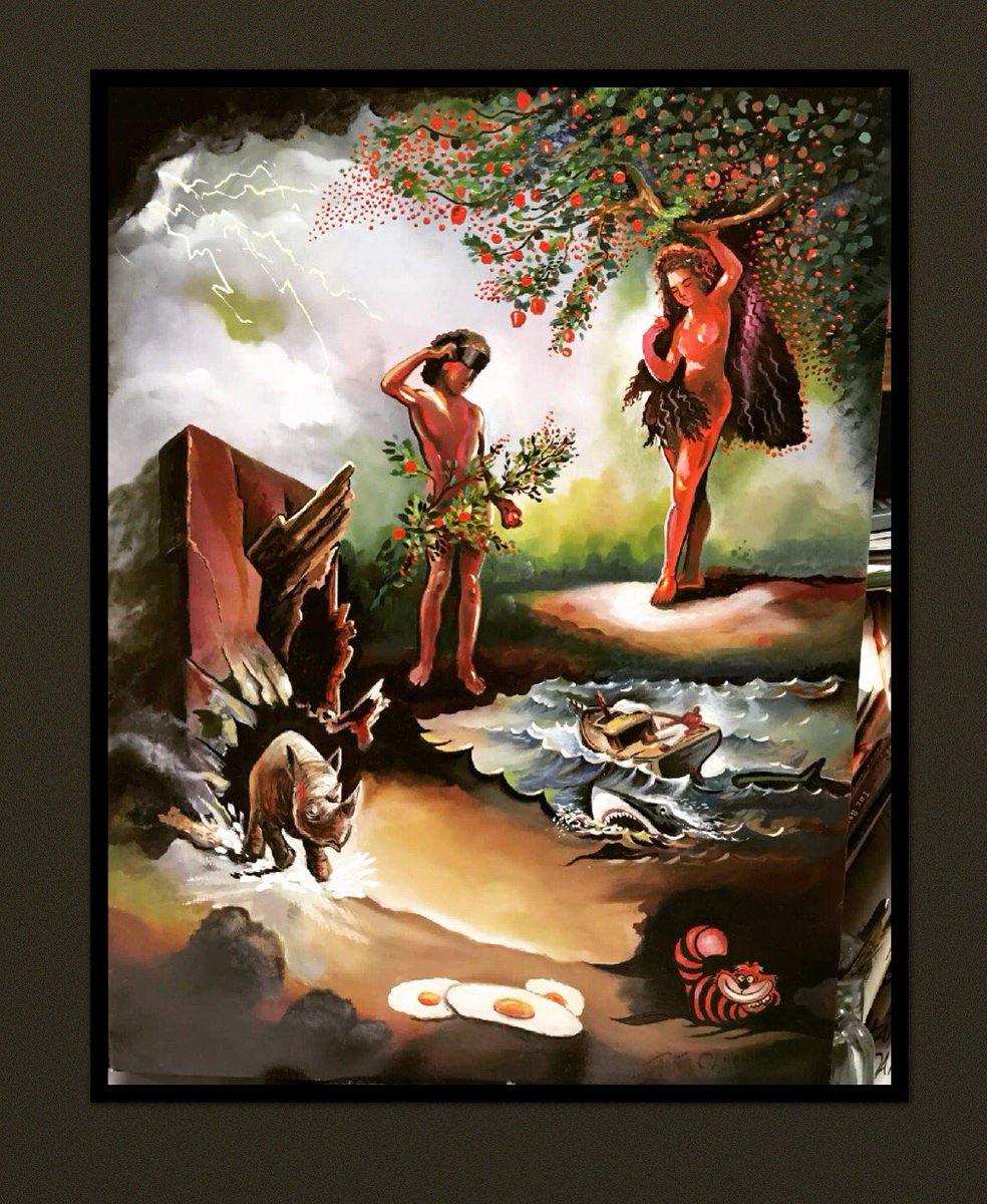 peterolsenart's tweet photo. ADAM AND EVE
Oil painting 18”x24” oil on board, inspired by the book of Genesis Chapter 2
#genesisseries #revelationseries #adamandeve #londonmuseum #peterolsengallery #milliondollarlifestyle #oilpainting #rhino #specialtree @ChristianInst @UK_Gazette @MAMAG_Museum #History https://t.co/5QHz6Tthvh