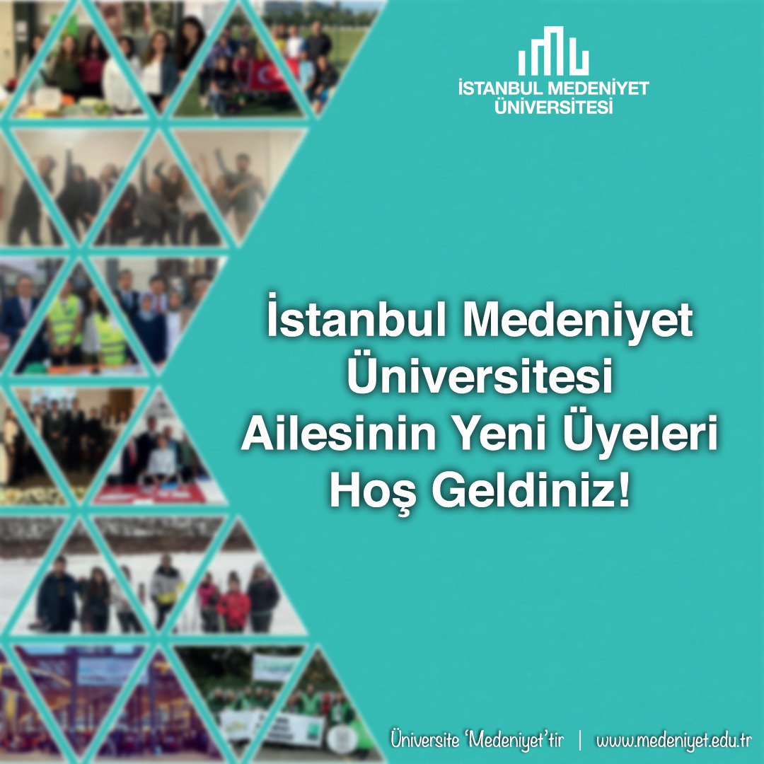 Bio'larını İstanbul Medeniyet Üniversitesi ( @IstMedeniyet) olarak güncelleyen ailemizin yeni üyeleri aramıza hoş geldiniz. 😊
#SizinİçinVarız
#yks2018