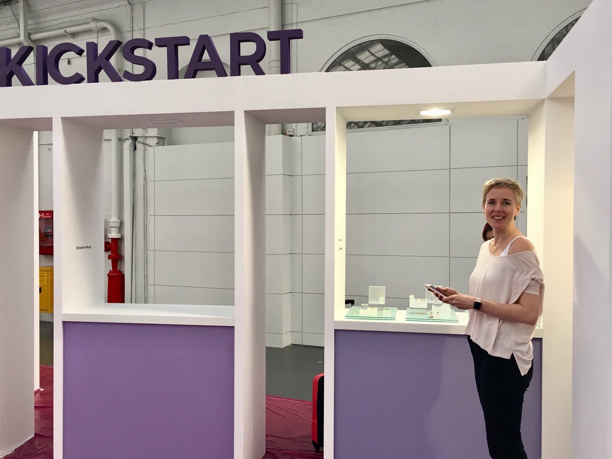 LJS_GB's tweet photo. @jewellerylondon have been busy creating a lovely Kickstart and Bright Young Gems Stand! #IJL18 #setup #BYG18 #Kickstart18 @UKNAJ https://t.co/m3dvcL6Ppg