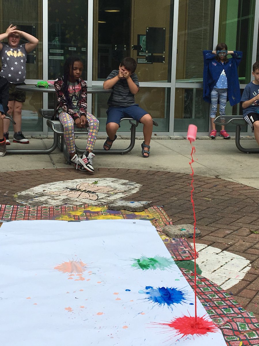 lgaughenbaugh's tweet photo. Love this activity. Exploding art! Students learn about chemical reaction and the power of carbon dioxide under pressure. https://t.co/2hUfYefDBg
