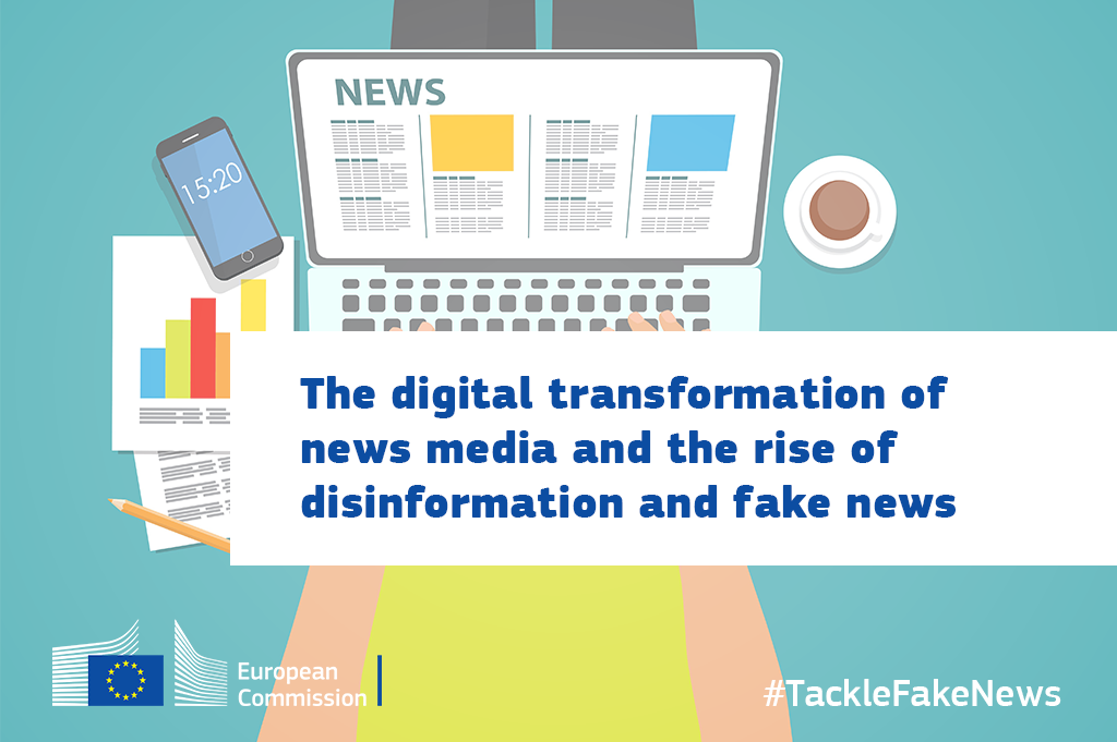 EU_JRC's tweet photo. What is #disinformation? It's as old as the newspaper industry.🗞️ But new online distribution channels &amp; Social Media fuelled its comeback. 🔎 Check out our report 👉 https://t.co/zsIEzwIWbe  #TackleFakeNews #EU4Facts https://t.co/dJp77zKXKm