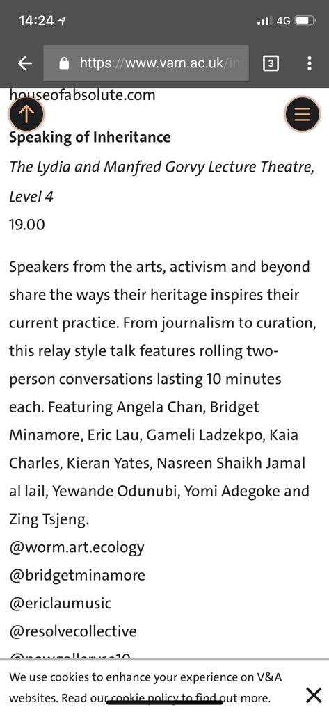 variantspaceart's tweet photo. Our founder @NASREENJML will be be part of a talk ( speaking of inheritance ) with amazing lines up ! don’t miss this event so many amazing women and collectives ! https://t.co/ytvfzaboU1