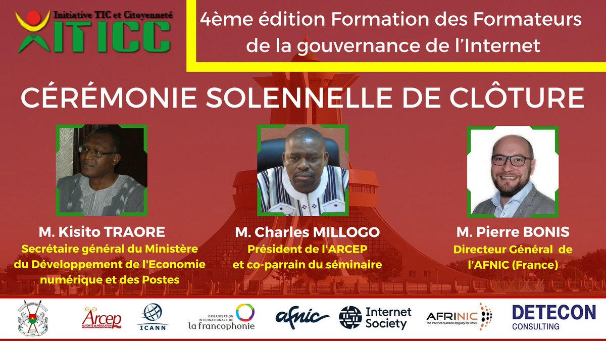 rodriguetwit's tweet photo. #ITICC #FFGI2018 #LWILI #ARCEP #MDENP #AFNIC #OIF #LWILI https://t.co/cYggO4MLNr