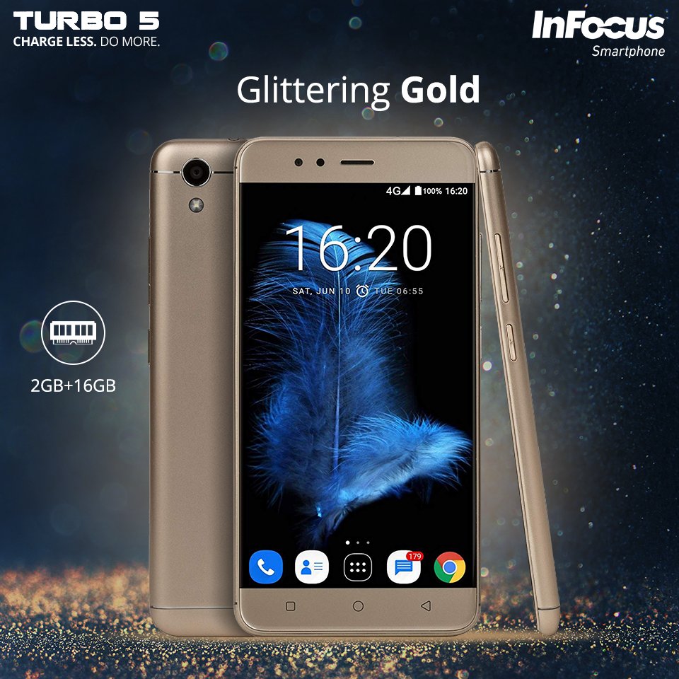 InFocus_IN's tweet image. The signature shininess of gold with surface that glitters. Your favorite power player #InFocusTurbo5 back in stock. #ChargeLessDoMore with #InFocusSmartphones. Check
out: amzn.to/2NwMRw0