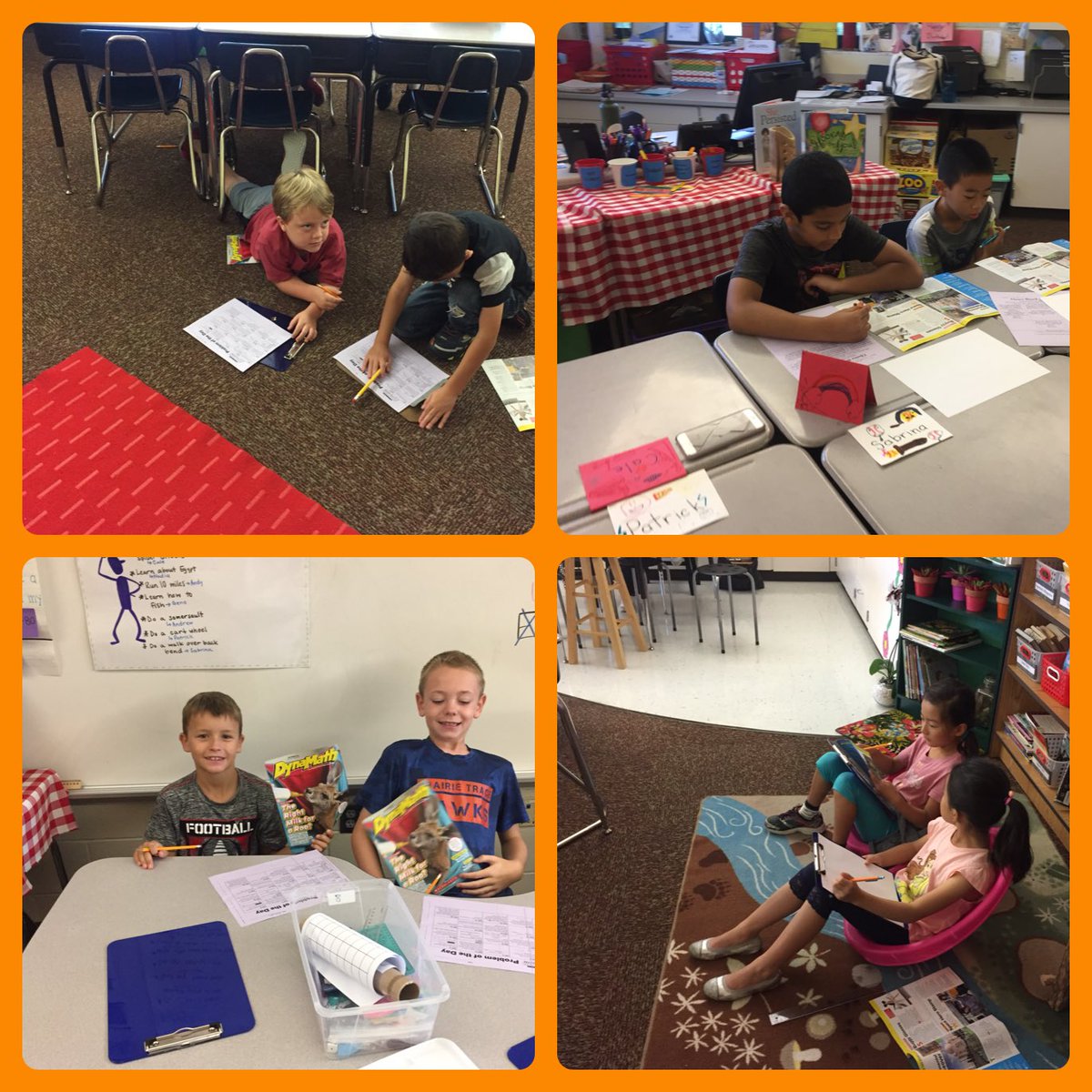campingoutattme's tweet photo. A big thanks to our PTO, for our Dyna Math magazines! We ❤️ challenging our knowledge in math class. @PrairieTrace1 @PrairieTracePTO https://t.co/0hOhk5Mbs9