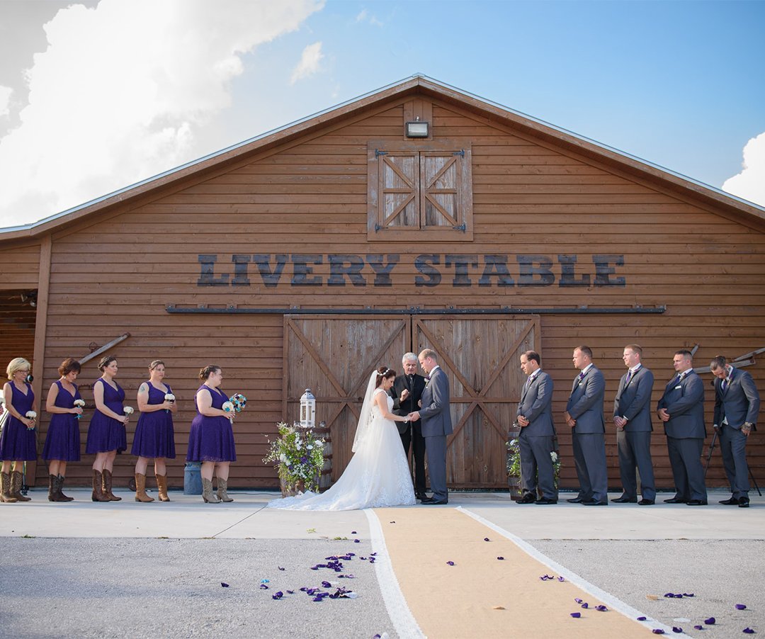 Looking for a unique and charming backdrop for your perfect day? The OK Corral has a bunch of them! Call us at 863- 357-2226 and let our friendly staff help you get started planning your dream wedding. #OKC