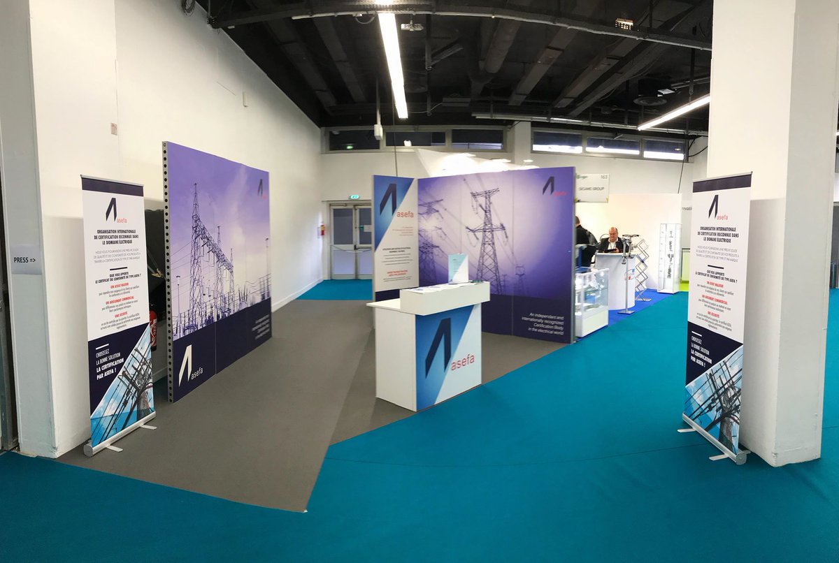 _salesprint_'s tweet photo. salesprint accompagne ASEFA, organisation internationale de certification reconnue dans le domaine électrique, au salon Cigré de Paris 2018 !

#cigré #ASEFA #salesprint #print #agency #communication #communication visuelle #dépliants #kakémono #goodies #publicité #PETrecyclé https://t.co/zaNpyvBkbH