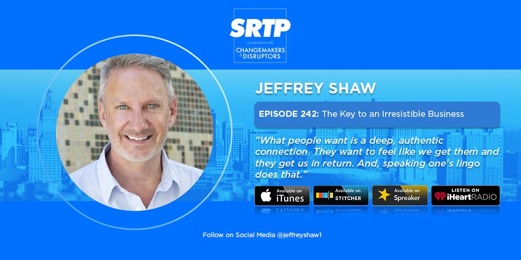 Discover The Key to an Irresistible #Business and unlock your ideal audience's secret language by listening to business coach and LINGO author <a href="/jeffreyshaw1/">Jeffrey Shaw</a>. Listen to this episode now!  bit.ly/2ogY1ty

#entrepreneur #marketing #digitalmarketing
