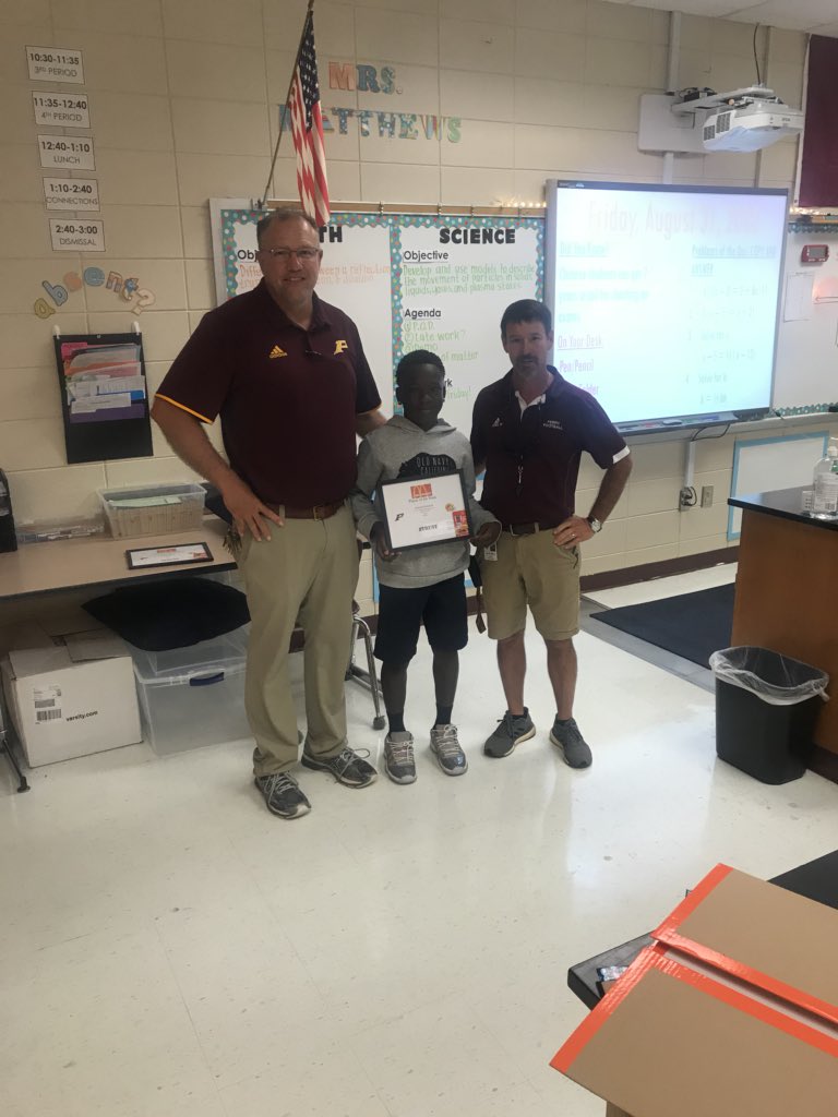 PHS_Football1's tweet photo. We want to congratulate our PMS football players of the week Keenan and Deuntae for their game against WRMS #futurepanthers #phsvision @HoustonCountySS https://t.co/6CM9zHgjAa