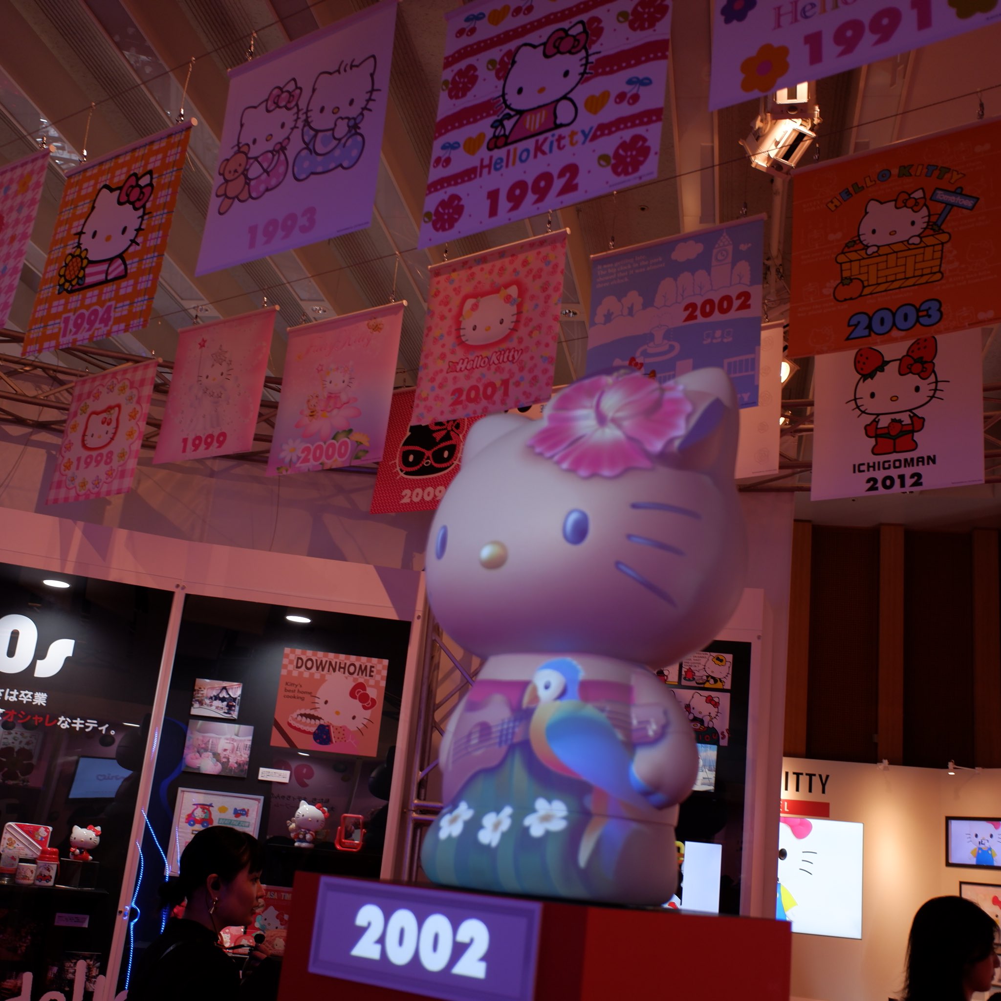 赤羽景子 あかはねけいこ サンリオの棚橋さんから招待していただき 一郎先生とサンリオエキスポ18に行ってきました 楽しかったの伝わるかな 幼稚園のバックとかお弁当包むやつとか1998年くらいのキティちゃんだったなーと思い出した