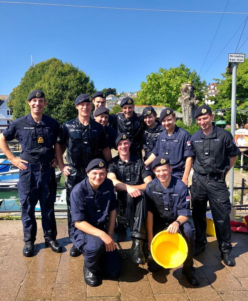 DartmouthBRNC's tweet photo. Team BRNC didn't do too well at the @RoyalRegatta barrel rolling, but they achieved a respectable 2nd and 3rd in the trolley race. Must be the #RNLA training that turned them around! https://t.co/9kABLxuxOX