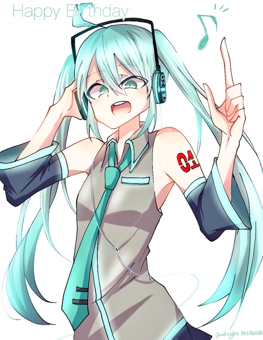 初音ミク誕生日のtwitterイラスト検索結果