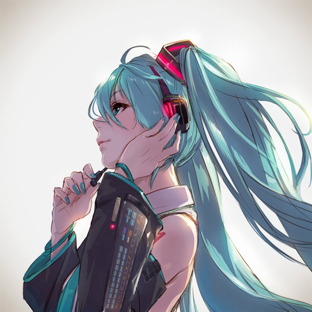 たかみ イラストお仕事募集中 企業様のみ 初音ミクの横顔 今日生誕祭だったんだ よこがおでお祝い 初音ミク 初音ミク生誕祭18 たかみよこがお