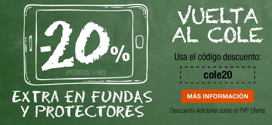 luxmovil's tweet photo. Vuelta al Cole, protege tu móvil al mejor precio. 20% Descuento Extra en Fundas y Protectores de Pantalla, utiliza el código: cole20
https://t.co/lNnbOL3p64
#VueltaAlCole #ofertas #descuentos https://t.co/QXYEYZ1BmR