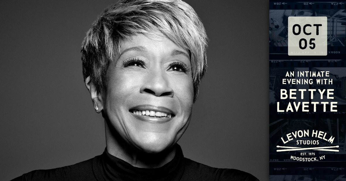 LevonHelmRamble's tweet photo. ON-SALE NOW: An intimate evening with @BettyeLaVette at #LevonHelmStudios on Fri 10/5! 🎟 Tix & Info → https://t.co/p3T904RqCq https://t.co/szOFzOXUoI