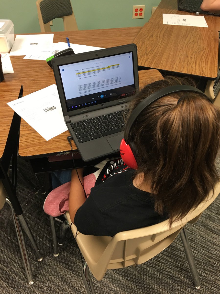 LHart0706's tweet photo. Learning Ally reading! #dyslexiarisd #SpringerSpotlight 
#rockwallisd https://t.co/Vc2lIIm3RP