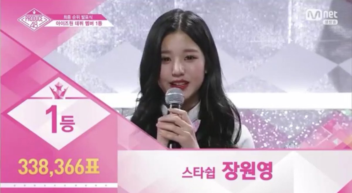 [] Debut Team 1st place member and center ;Starship | Jang Wonyoung (338,366 votes) #PRODUCE48  #프로듀스48  #プロデュース48