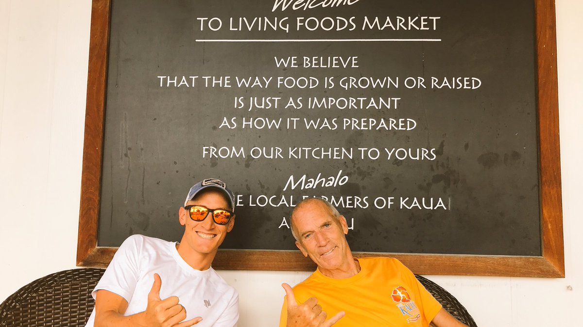 You know it’s #kauaimarathon weekend when you find <a href="/TrackTy/">Tyler McCandless</a> and <a href="/BartYasso/">Bart Yasso</a> at Living Foods at the <a href="/ShopsAtKukuiula/">Shops at Kukui'ula</a>