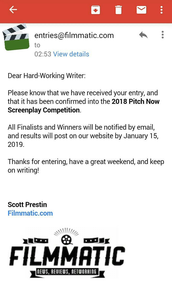 kaedekimura1136's tweet photo. Submitted my #screenplay to #pitchnow @FilmmaticNews screenplay competition... Fingers crossed! https://t.co/RiRXCkZ1f0