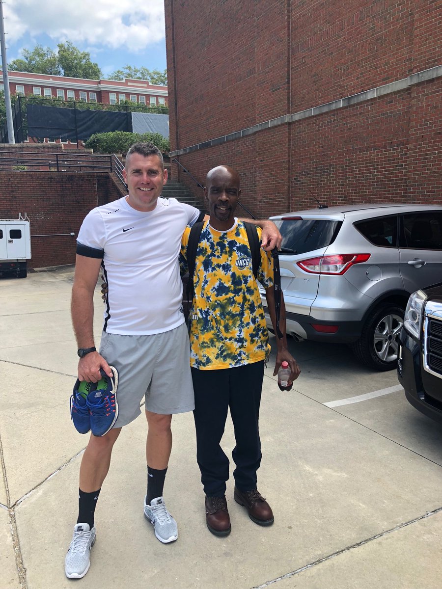 Friday is spirit day. Well done Paul Bigalo for representing UNCG.