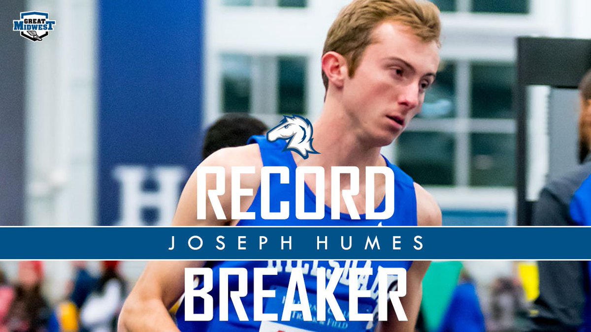 GreatMidwestAC's tweet image. 🏃‍♂️: @HCChargers' Joseph Humes set a new men's 5K record by almost 4 seconds at the Central Michigan-hosted Drenth Memorial with a time of 15:13.44!