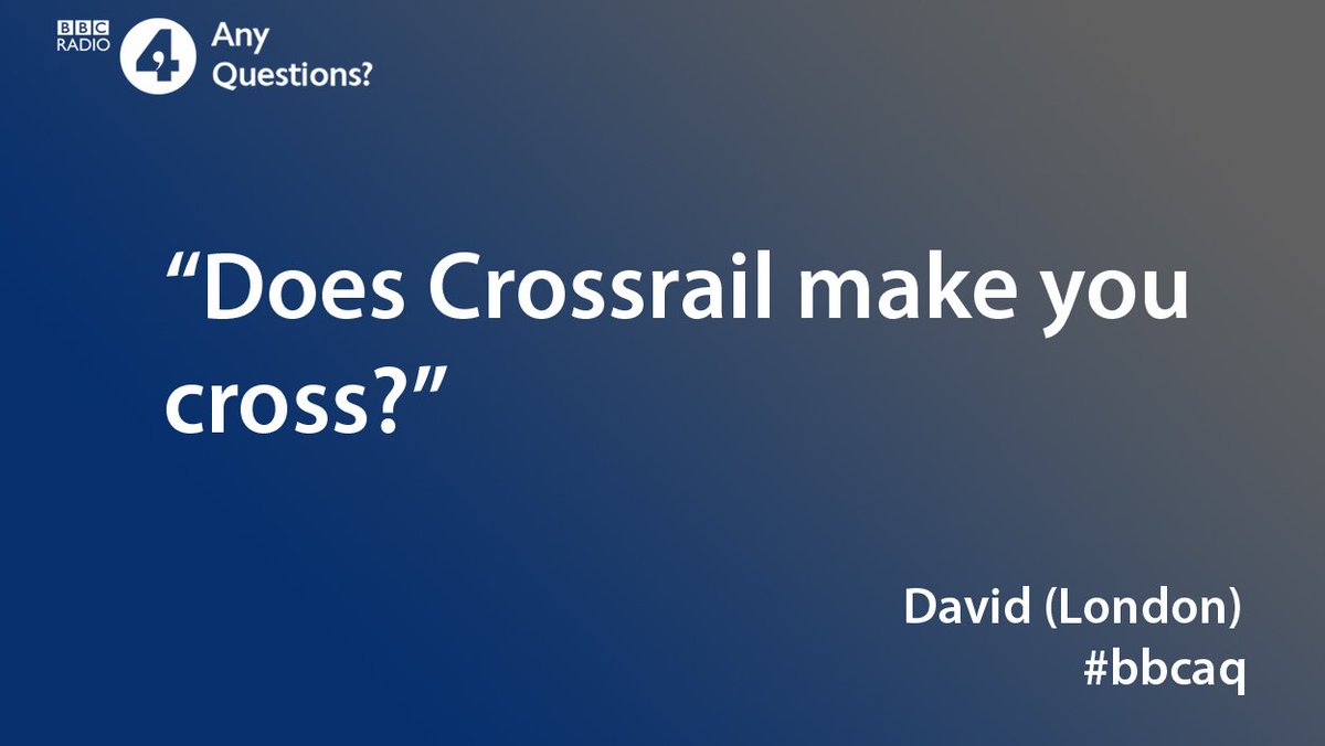 What did you think of today's news about Crossrail? #bbcaq